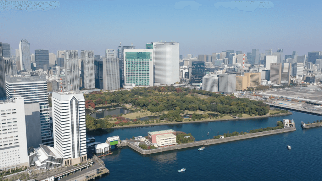 浜離宮空撮